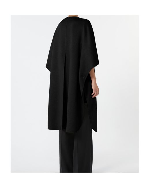 Max Mara Black Long Cape