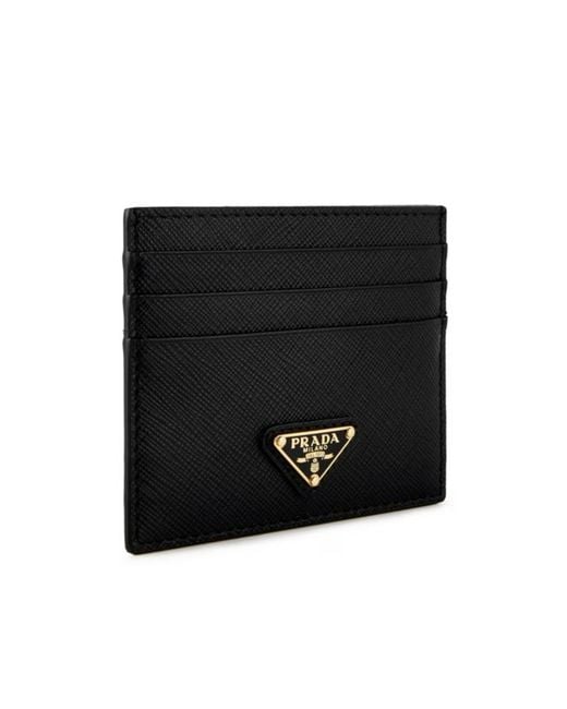 Prada Black Logo Card Holder
