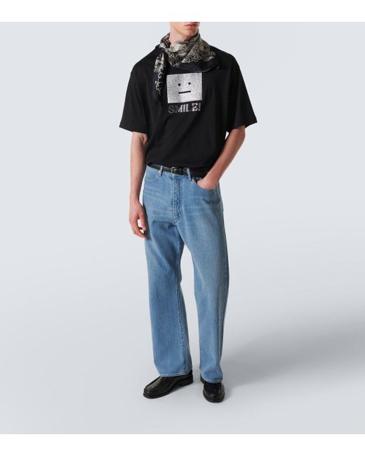 Acne Black Short-Sleeved T-Shirt for men