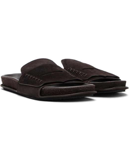 Jacquemus Black La Croisiere Slippers for men