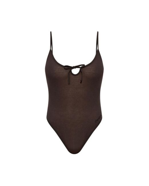 DSquared² Brown One-Piece Swimsuit