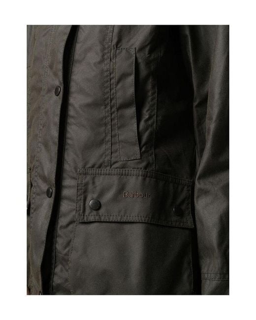 Barbour Black Classic Beadnell Waxed Jacket