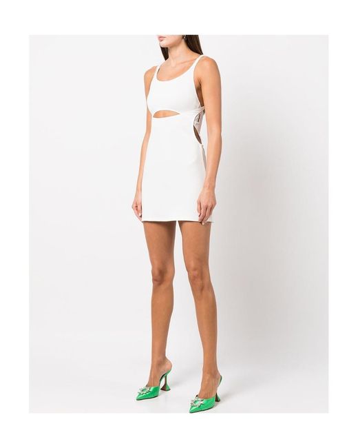 Hyein Seo White Cut-Out Sleeveless Mini Dress