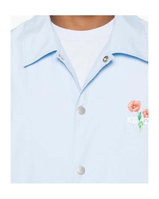 KENZO Blue Archive Bouquet' Light Coach Jacket for men
