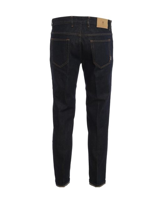 PT01 Black Straight Jeans for men