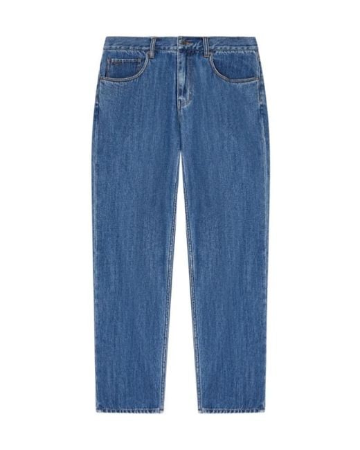 Emporio Armani Blue Tapered-Leg Jeans for men
