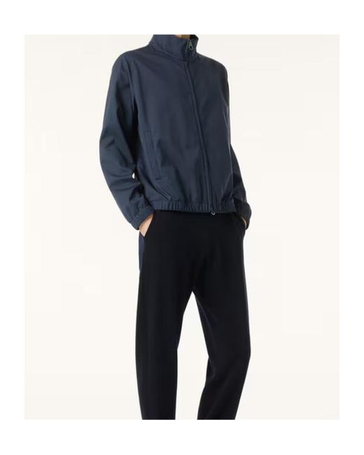 Loro Piana Blue Bomber Jacket for men