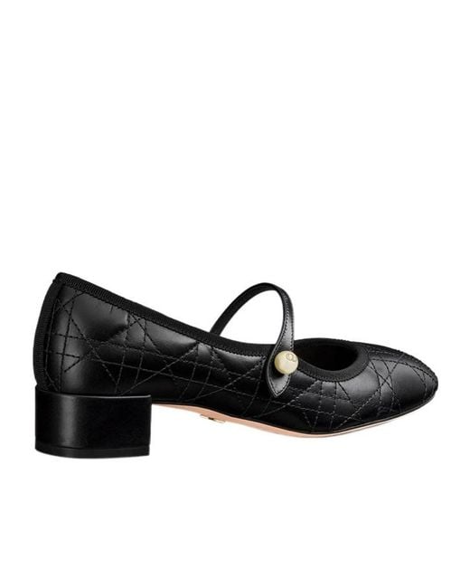 Dior Black Quilted Ballet High Heels