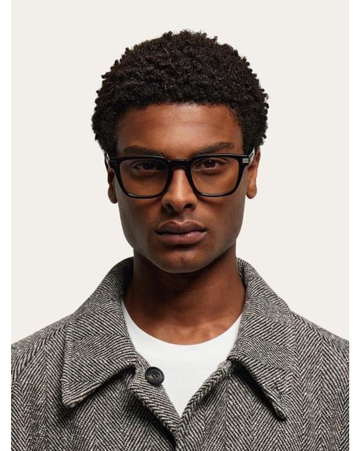 Ferragamo Metallic Optical Glasses for men