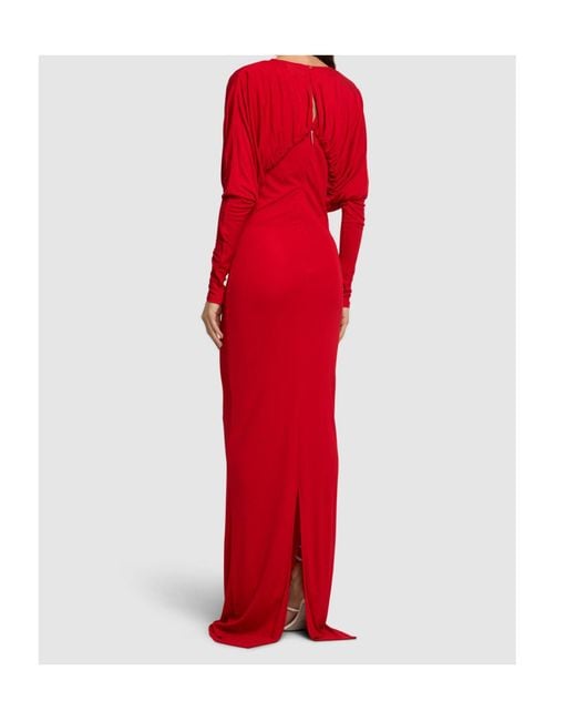 16Arlington Red Long Sleeve Dress