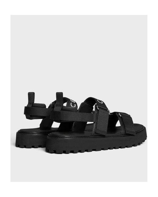 Céline Black Billie Strappy Sandal for men