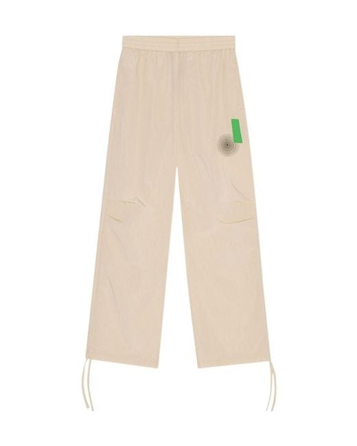 Ganni Natural Light Tech Drawstring Pants