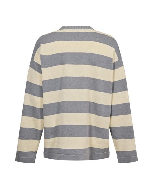 Stone Island Gray Round-Neck Sweater for men