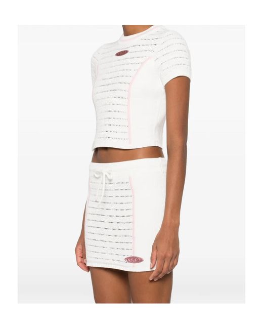 Casablanca White Trim Knit Top