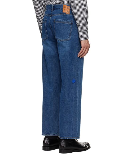 Adererror Blue Jeans With Belt Loops for men