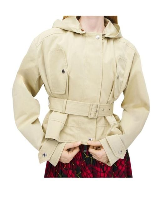 McQueen Red Belted Peplum Jacket