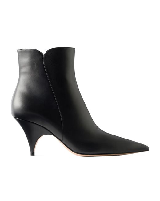 Gianvito Rossi Black Leather 70 Ankle Boots