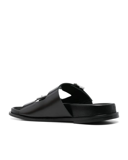 Aeyde Black Meena Sandals