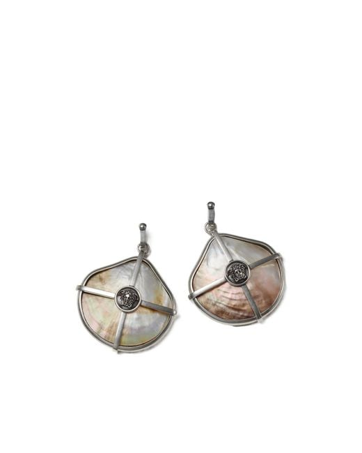 Versace Metallic Sea Frames Earrings