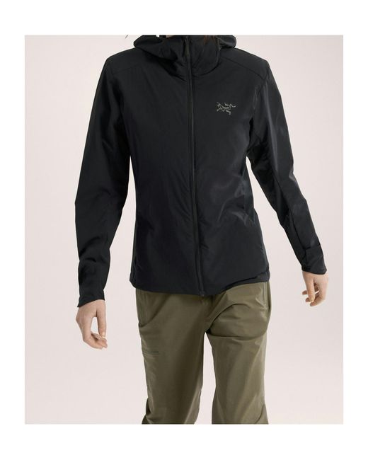 Arc'teryx Black Lightweight Hooded Jacket