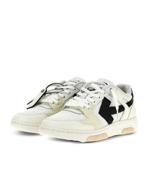 Off-White c/o Virgil Abloh White Arrow-Detail Sneakers for men