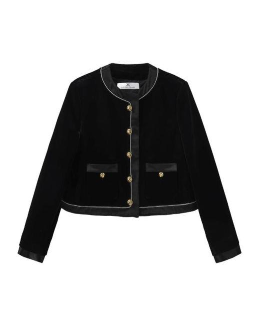 Marissa Chiara Black Buttoned Fragrant Jacket