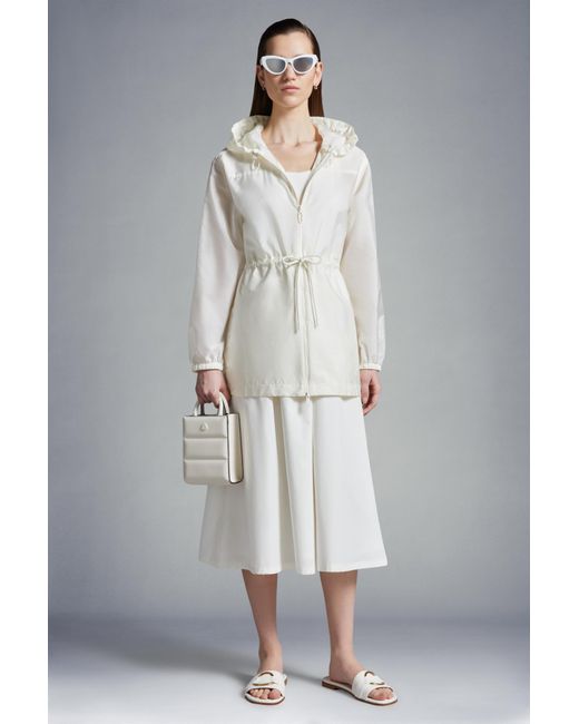 Moncler White Filira Hooded Jacket