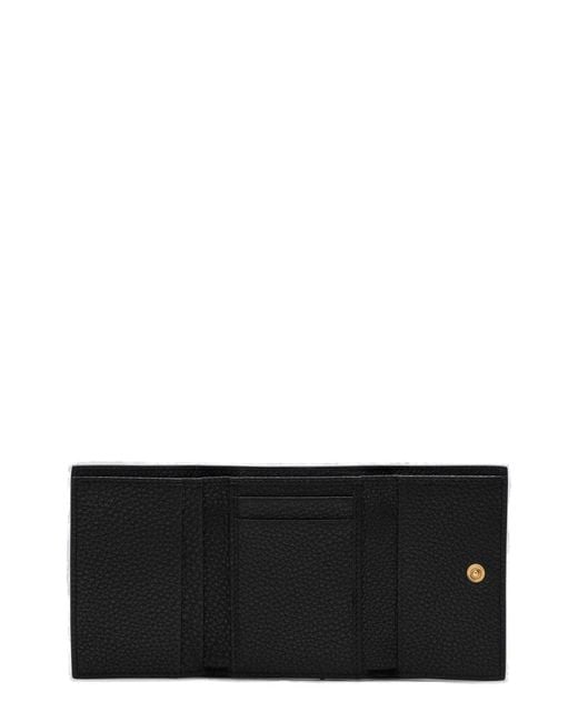 Dolce & Gabbana Black Logo Plate Wallet