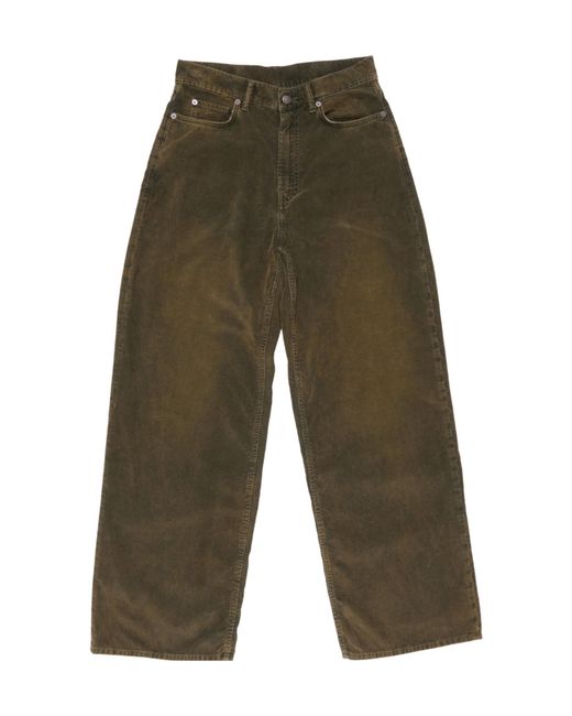Acne Green Belt Loop Jeans for men