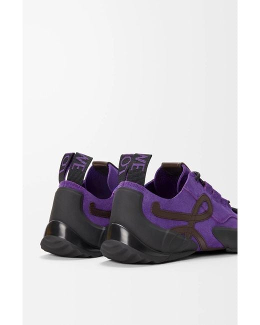 Loewe Purple Grip Lace-Up Sneakers