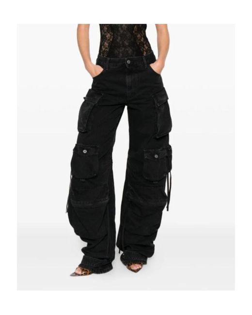 The Attico Black The Cargo Jeans
