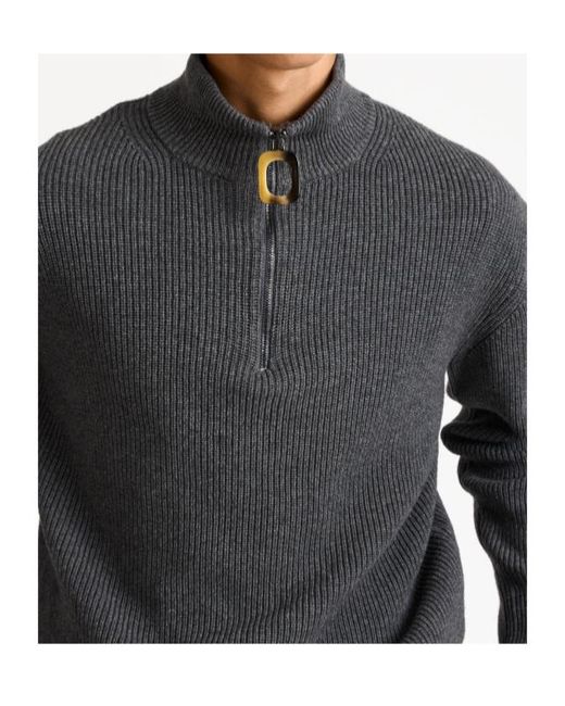 J.W. Anderson Blue Jw Anderson Half Zip Knitted Sweater for men