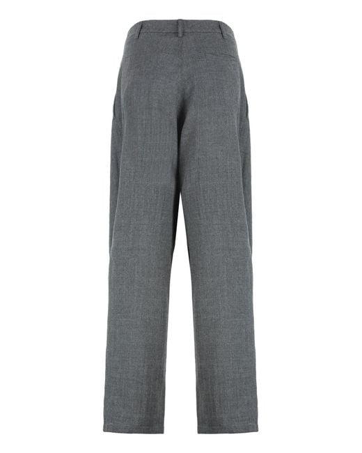 DARKPARK Gray Relaxed Wool Pants