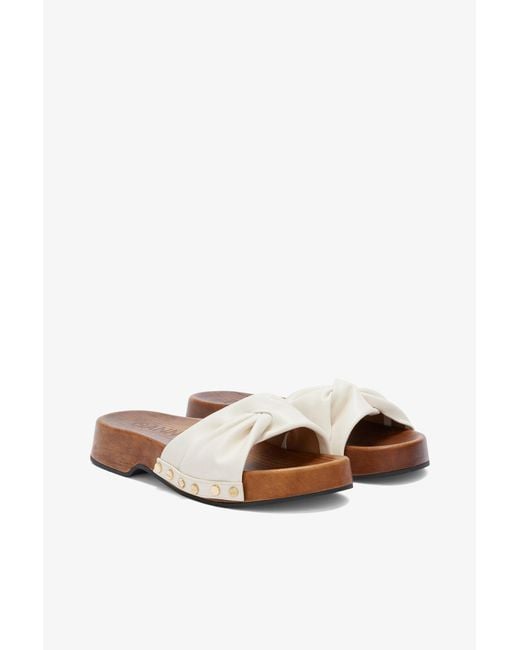 Ganni White Tia Fairy Clogs