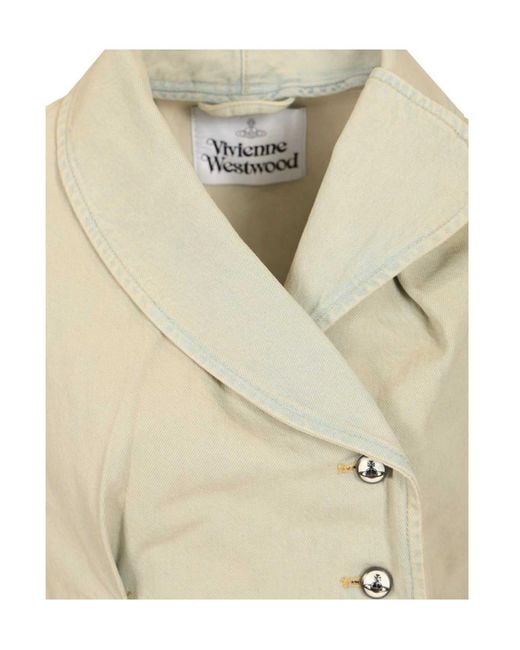 Vivienne Westwood Natural Asymmetric Buttoned Jacket