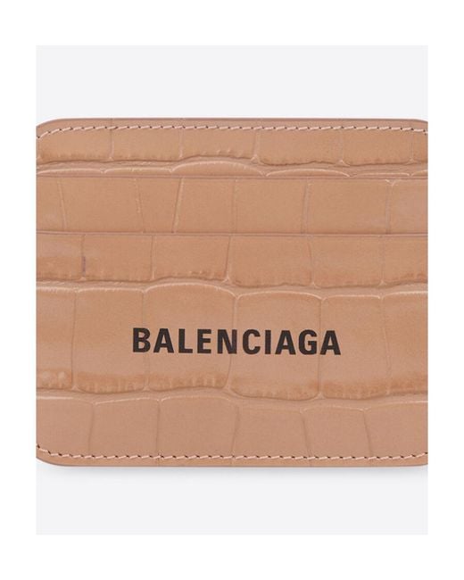 Balenciaga Natural Portacarte Cash Da Donna