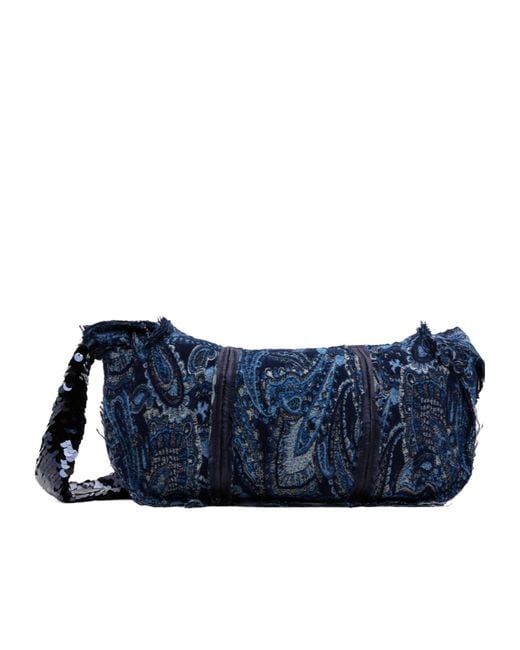 Edward Cuming Blue Fallas Shoulder Bag