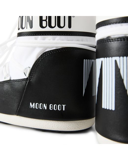 Moon Boot White Simple Low-Top Shoes
