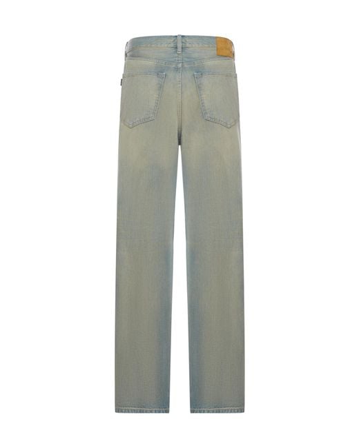 Haikure Gray Relaxed Straight-Leg Jeans for men
