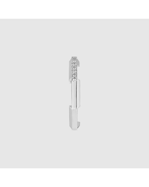 Gucci White Link To Love Diamond 18K Ring