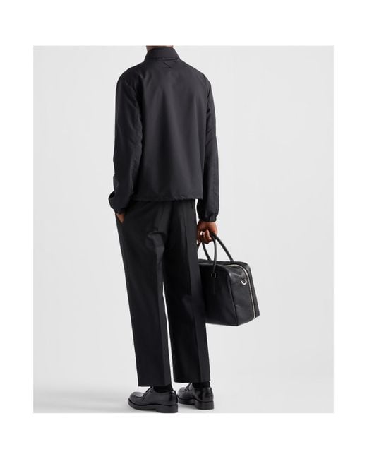 Prada Black Drawstring Hem Shirt Jacket for men