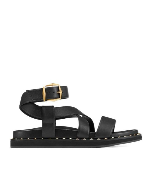 Jimmy Choo Black Blaise Flat