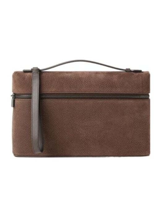 Loro Piana Brown Extra Pouch L29 for men