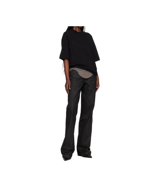 Rick Owens Black Jumbo Short-Sleeve T-Shirt
