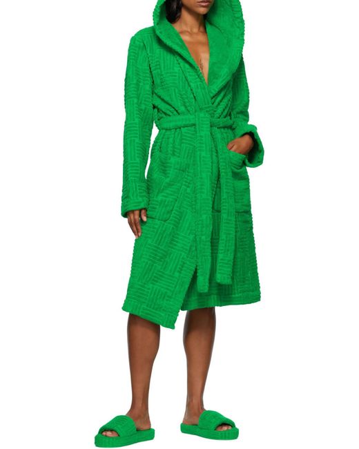Bottega Veneta Green Resort Sponge Slide