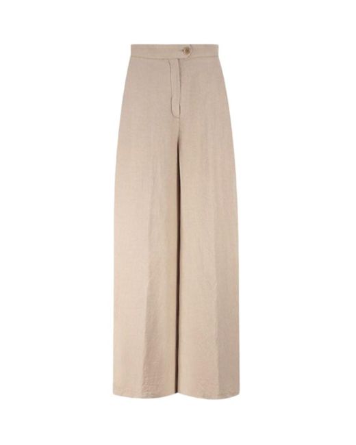 Aspesi Natural Lyocell-Blend Palazzo Trousers