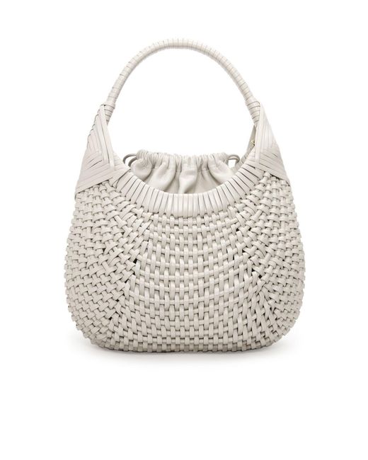 Loewe White Diamond Hobo Bag