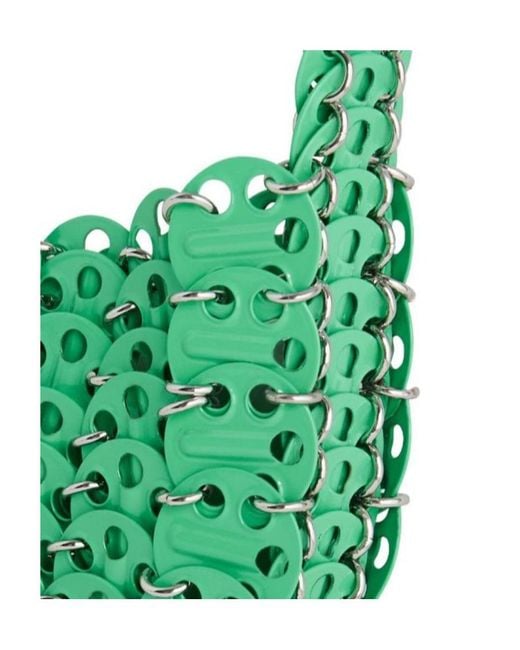 Rabanne Green Moon 1969 Disc Detailed Shoulder Bag