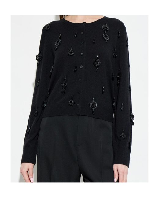 Tory Burch Black Embellished Cardigan