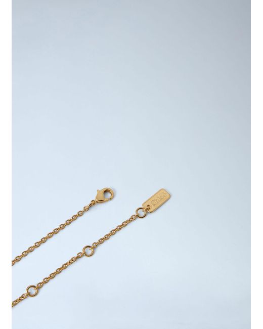 Chloé White Bouquet Enamel Necklace
